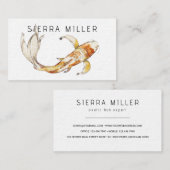 Visitenkarte für Aquakulturfisch (Vorne/Hinten)