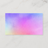 Visitenkarte für Aquarellbilder (Rückseite)