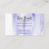 Visitenkarte für Aquarellblau (Rückseite)