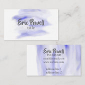 Visitenkarte für Aquarellblau (Vorne/Hinten)