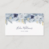 Visitenkarte für Aquarellblumen (Vorderseite)