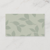 Visitenkarte für Aquarellblumen (Rückseite)