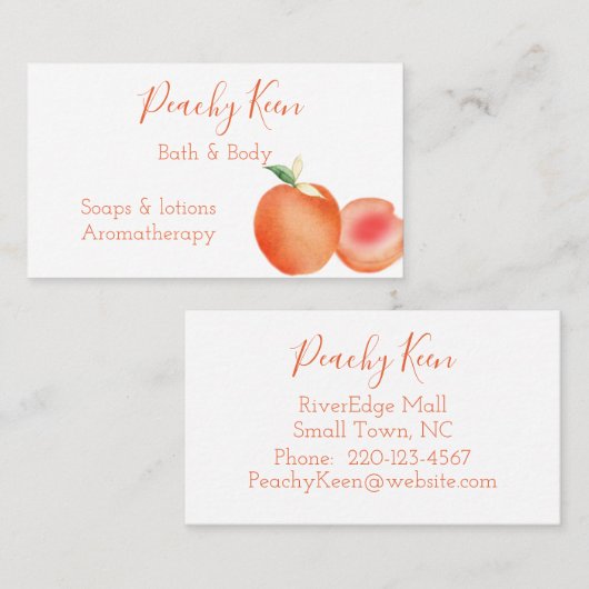 Visitenkarte für Aquarelle (Vorne/Hinten)