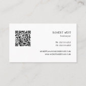 Visitenkarte für Aquarellfarben (Rückseite)