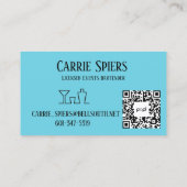 Visitenkarte für Aquarellfarben (Rückseite)