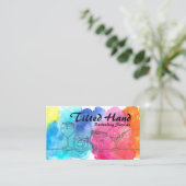 Visitenkarte für Aquarellfarben (Stehend Vorderseite)