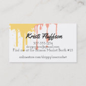 Visitenkarte für Aquarellhaken (Rückseite)