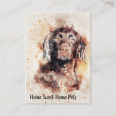 Visitenkarte für Aquarellhunde (Vorderseite)