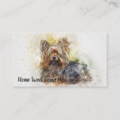 Visitenkarte für Aquarellhunde (Vorderseite)