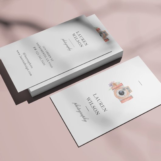 Visitenkarte für Aquarellkamera