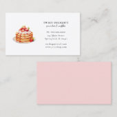 Visitenkarte für Aquarellpfannkuchen (Vorne/Hinten)