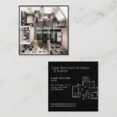 Visitenkarte für Architekten und Innenarchitekten (Vorne/Hinten)