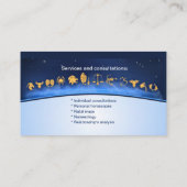 Visitenkarte für Astrologen (Rückseite)