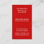 Visitenkarte für Auktionshäuser (Rückseite)