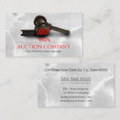 Visitenkarte für Auktionshäuser (Vorne/Hinten)