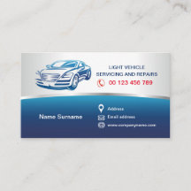 Visitenkarte für Auto