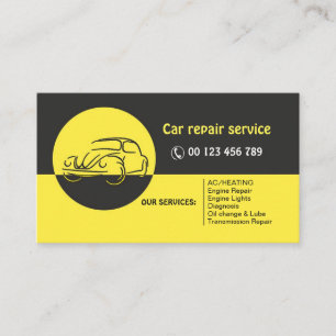 Visitenkarte für Auto-Meister
