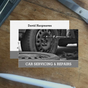 Visitenkarte für Automechaniker & Reparaturen.