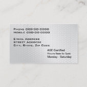 Visitenkarte für Automotive Mechanism (Rückseite)