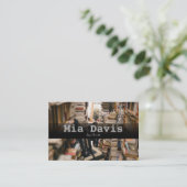 Visitenkarte für Autoren (Stehend Vorderseite)