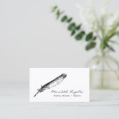 Visitenkarte für Autoren/Redakteure (Stehend Vorderseite)