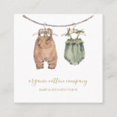 Visitenkarte für Baby- und Kinderkleidung (Vorderseite)