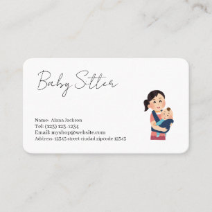 Visitenkarte für Babysitter