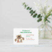 Visitenkarte für Babysitter und Kinderbetreuung (Stehend Vorderseite)