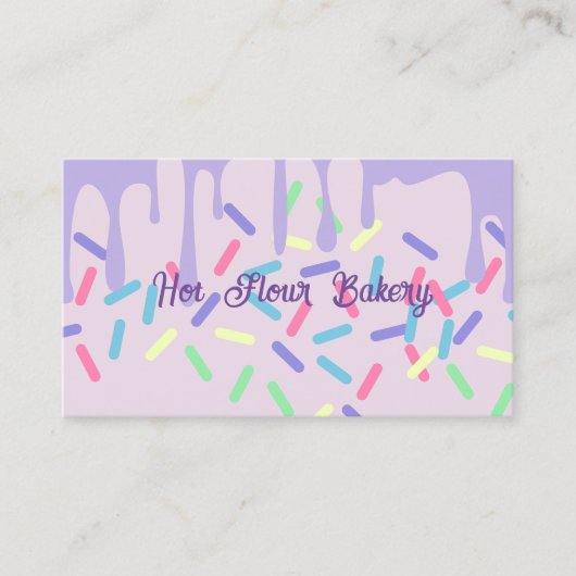 Visitenkarte für Backwaren (Vorderseite)