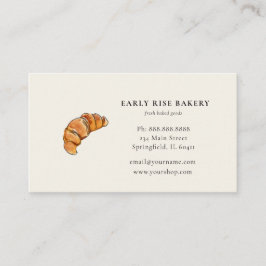 Visitenkarte für Backwaren mit Croissant