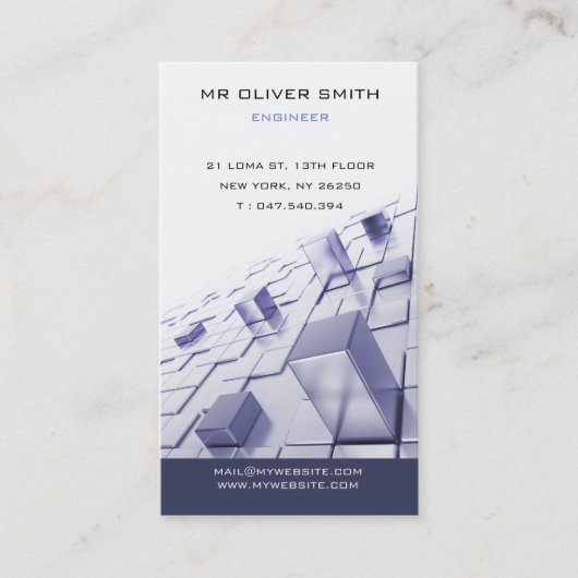 Visitenkarte für Bauingenieurwesen BTP (Vorderseite)