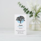 Visitenkarte für Baumlehrer lernen Terminkarte (Stehend Vorderseite)