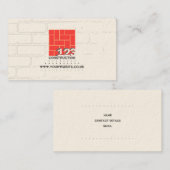 Visitenkarte für Bauunternehmen (Vorne/Hinten)