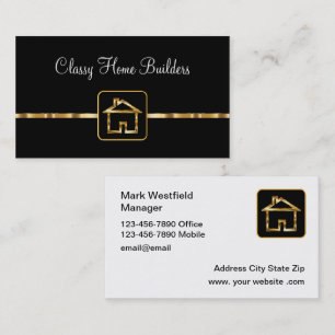 Visitenkarte für Bauunternehmen Classy Homes