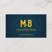 Visitenkarte für Bauunternehmer (Vorderseite)