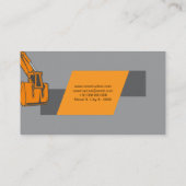 Visitenkarte für Bauunternehmer (Rückseite)