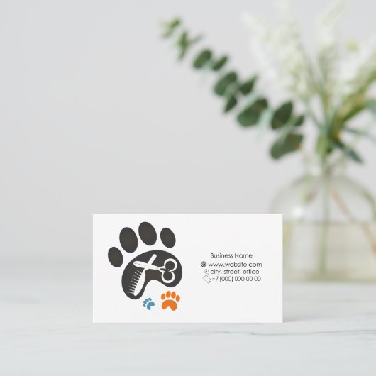 Visitenkarte für Begleiter (Stehend Vorderseite)