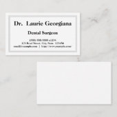 Visitenkarte für beruflichen Zahnarzt (Vorne/Hinten)