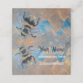 Visitenkarte für Bienenmalerei Treuekarte (Außenseite Aufgefaltet)