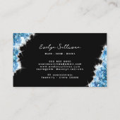 Visitenkarte für blaue Kristalle (Rückseite)