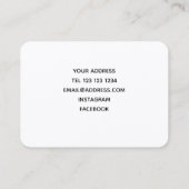 Visitenkarte für Blume (Rückseite)