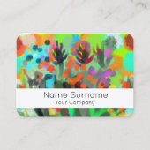 Visitenkarte für Blume (Vorderseite)