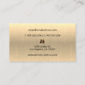 Visitenkarte für Boxhandschuhe (Rückseite)