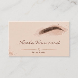 Visitenkarte für Brow-Artist