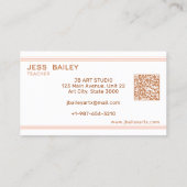 Visitenkarte für Bürofachlehrer (Rückseite)