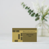Visitenkarte für Büromöbel, Beige (Stehend Vorderseite)