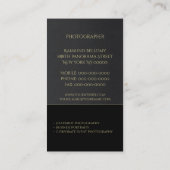 Visitenkarte für Camera Lens (Rückseite)