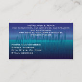 Visitenkarte für Car Audio Systems (Rückseite)