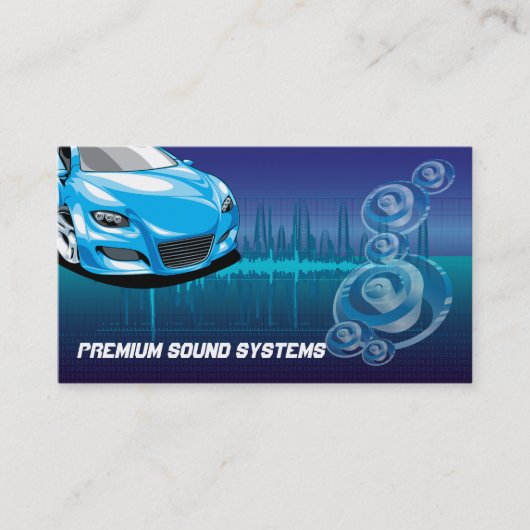 Visitenkarte für Car Audio Systems (Vorderseite)