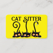 Visitenkarte für Cat Sitter (Vorderseite)